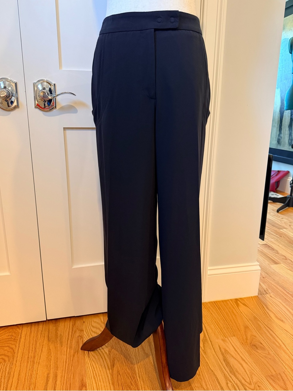 Giorgio Armani Wide-Leg Black Trousers
